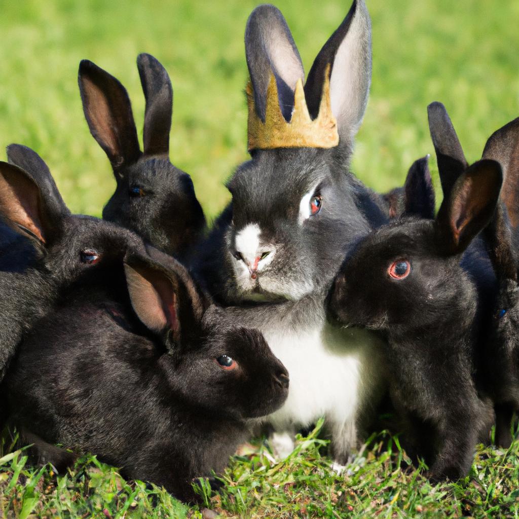 The Black Rabbit of Inle is crowned king of the rabbits.