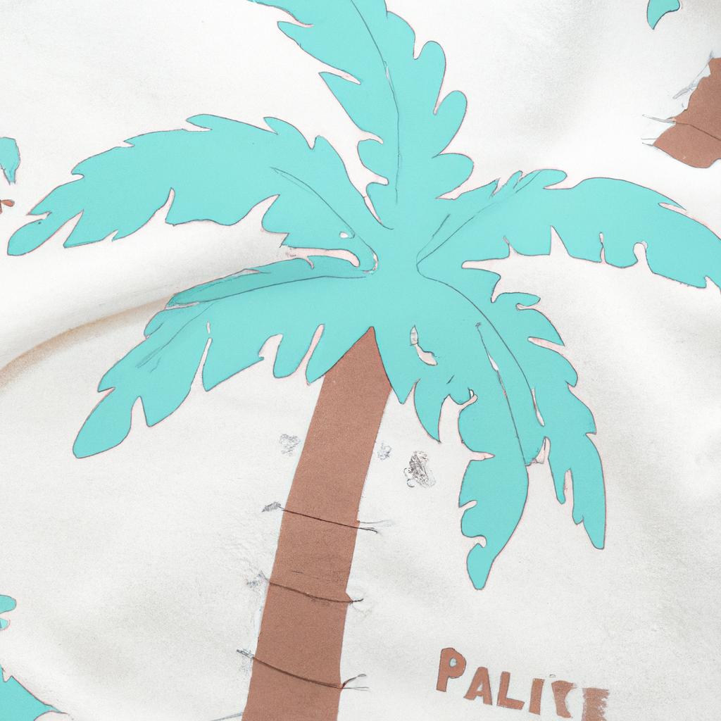 Get lost in the tropical vibes of these pajamas with the intricate palm tree design