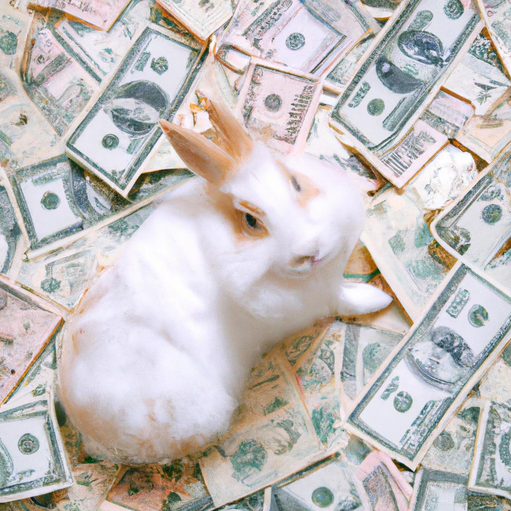 Inflation can have a significant impact on the economy and individuals. Here, Cream the Rabbit is surrounded by money, representing the effects of inflation.