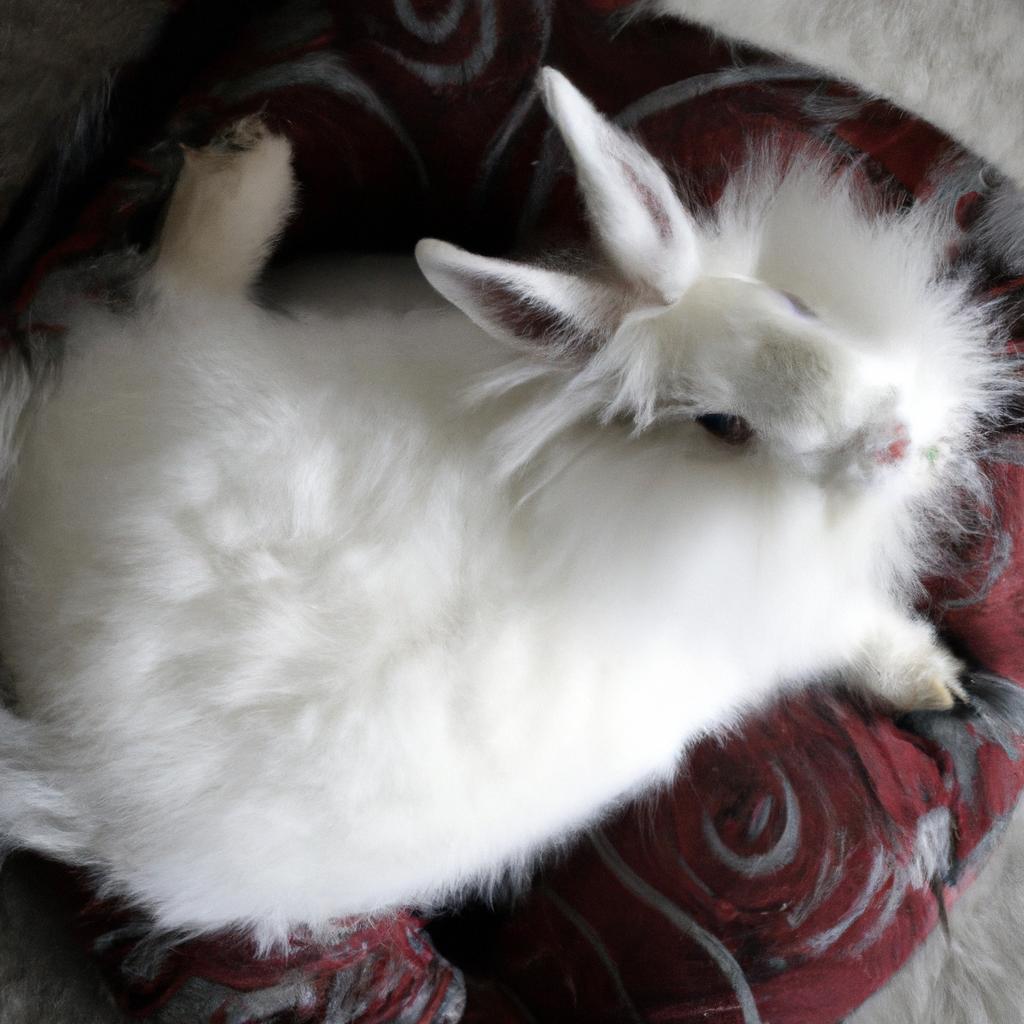 Fat Cream the Rabbit taking a well-deserved nap
