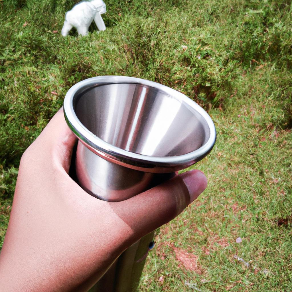 Take your Rabbit Stainless Steel Tumbler on-the-go and enjoy your drinks in nature