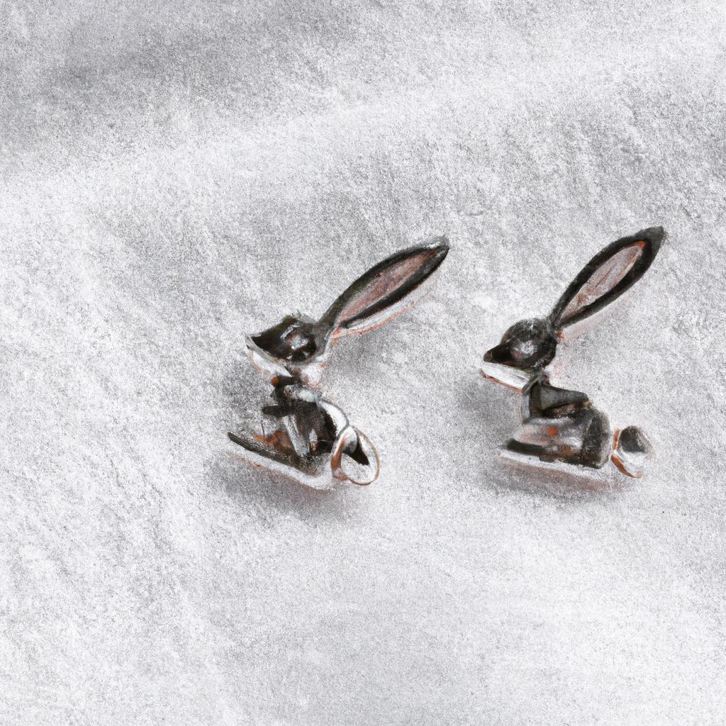 These rabbit-shaped earrings with shimmering diamonds are a perfect gift for someone special born in the Year of the Rabbit. The intricate design and sparkling diamonds make them a luxurious and elegant accessory.