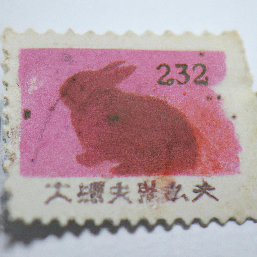 This rare Year of the Rabbit stamp features a misprint that makes it a one-of-a-kind piece. Don't miss your chance to add this unique stamp to your collection!
