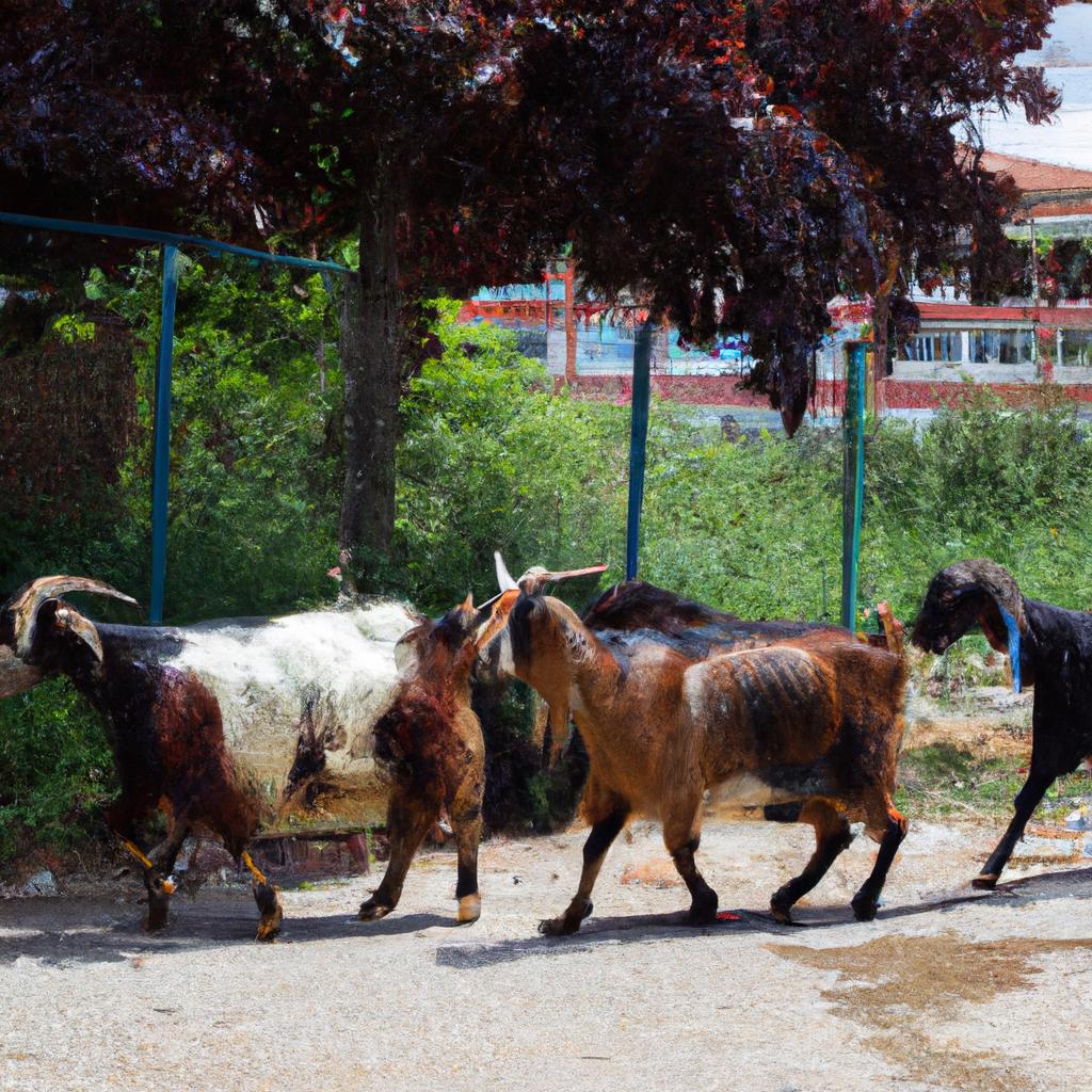 The playful and mischievous goats of Turkish City