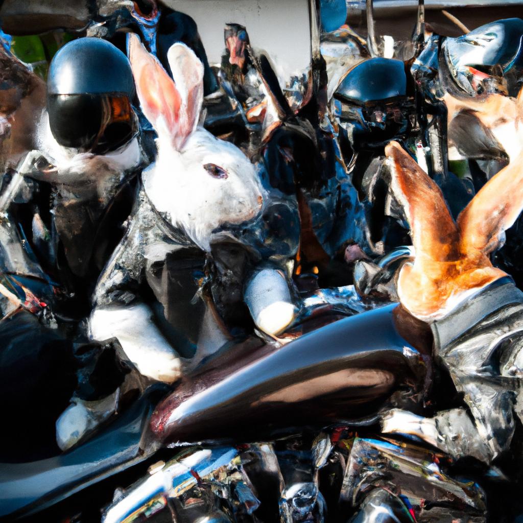 These rabbits are ready to take on the open road at the Wild Rabbit Moto Show!